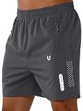 NORTHYARD Men's Athletic Running Shorts Gym Workout 7'/9'/5' Zipper Pockets
