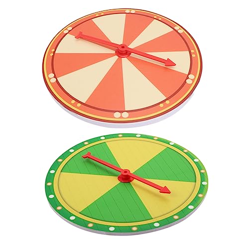 KONTONTY 2Pcs Party Game Prize Wheel Turntable Wheel Props for Teaching Activities for and Fun Events