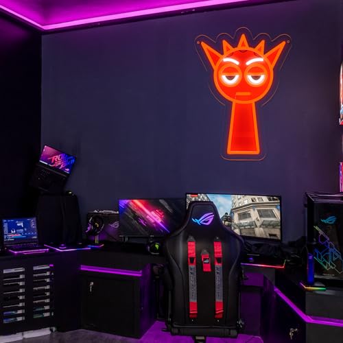 Image of AHlove Game Neon Sign for Wall Decor，Anime LED Neon Lights for Game Room、Man Cave，Birthday、Christmas Gifts for Boys