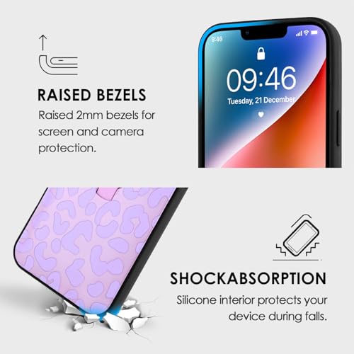 Coque léopard iPhone 14 idéale pour les appels vidéo mains libres - 2