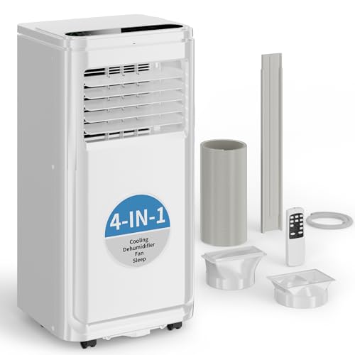 Uthfy 10,000BTU Portable Air Conditioners, 4-in-1 Air Conditioner with Cooling, Fan & Dehumidifier...