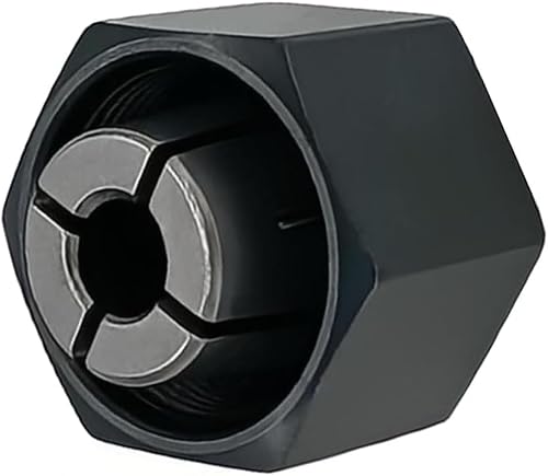 1/2\" Router Collet 12.7mm and 1/4\" Router Collet 6.35mm For Dewalt 326286-04 DW621 DW6212 DW616 DW618, For Boschh 1617, 1618, 1618EVS, 1617EVS, 1613AEVS,Craftsman router Hitachi 323-293, (4 Pck)