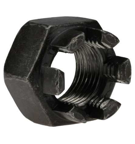 Reidl Kronenmuttern M 24 x 1,5 mm DIN 935 6/6 Au (Stahl - gedreht) blank 1 Stück