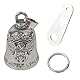 1 Stück Motorrad Glöckchen Set, Motorrad Glöckchen,Biker Bell, Motorrad Glöckchen mit Schlüsselanhänger,Guardian Bell,Motorrad Glocke,Guardian Bell Motorrad,Motorrad Glocke Glücksbringer für Biker