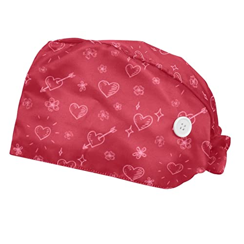 Chapeaux bouffants JDEZ à coeurs pour égayer le quotidien des casquettes de travail en pharmacie