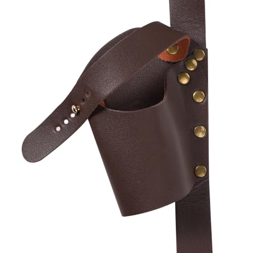 Średniowieczny skórzany pasek z mieczem kabura sztylet żaba uchwyt zestaw Halloween rycerz wojownik pirat kostium miecz sztylet żaba etui regulowany pasek na ramię punk LARP fantazyjny strój miecz