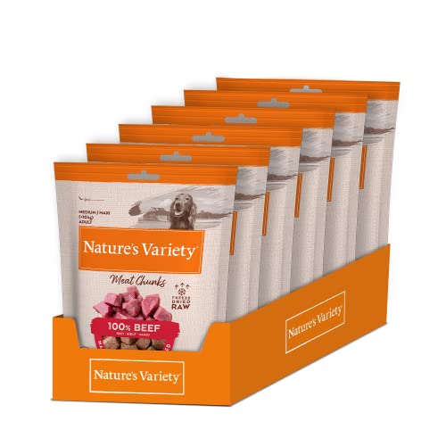 Nature's Variety - Freezed Dried - Secchi liofilizzati di carne di manzo disossata per cani - Scatola da 6 x 50 g - Totale 300 g