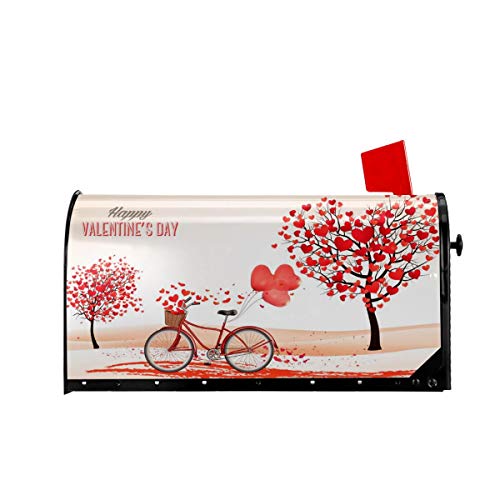 Delerain Valentine's Day Mailbox Cover, Magnetic Mailbox Wraps Letter Post Box Home Garden