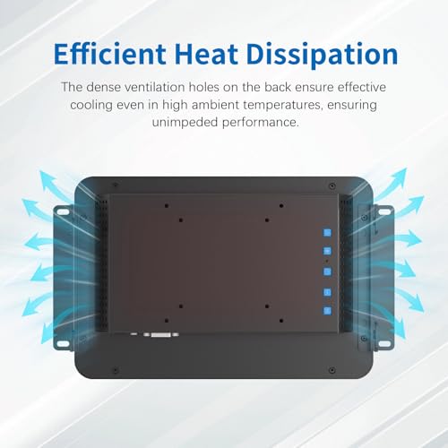 Image of 10.1 Inch Open Frame Touch Monitor, PCAP 10-Point Touch Industrial Touchscreen Monitor, with HDMI /VGA /DVI Interface, Active Matrix TFT LCD,LED Backlight, with VESA Mount