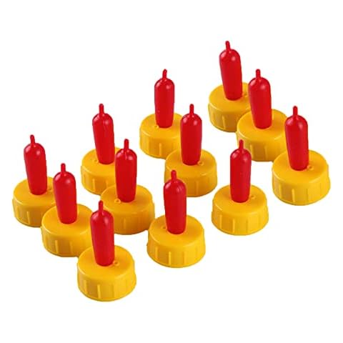 12pcs Lamb Milk Drink Nipples Soft Rubber Feeding Pacifier for Nursing Lambs Goat Kids Pup Foal Calf Small Animal Screw On Sprite Coke Soda Bottle Cover