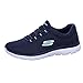 Skechers Summits, Sneaker Mujer, Navy Mesh/White Trim, 39 EU