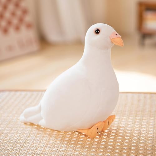 ぬいぐるみふわふわハト ハトぬいぐるみ 鳩の 鳩 リアル 鳥モデル 動物模型 柔らかい枕の鳩のおもちゃ シミュレーション動物 面白い鳥の 鳥ギフトホームデコレーション