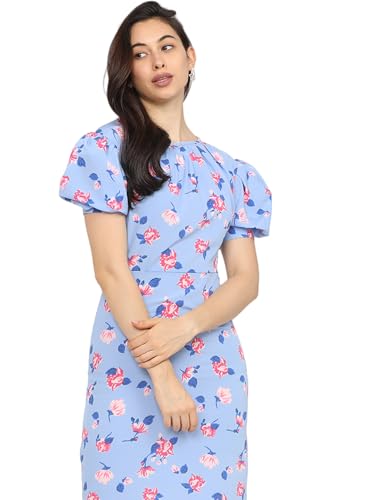 Image of Tokyo Talkies Women's Short Sleeves Round Neck Printed Dresses | Stylish Dresses | Casual Dresses