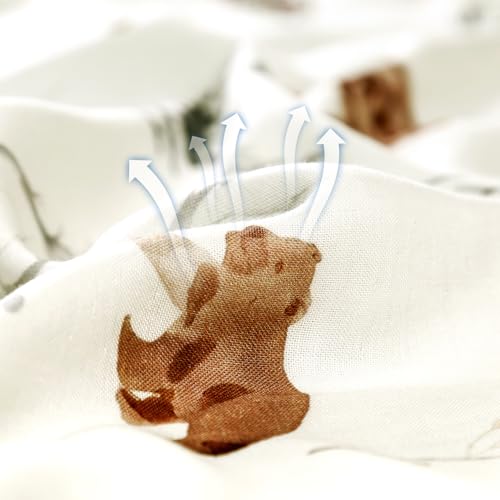 Image of GRSSDER Cotton Muslin Quilt Blanket - Silky Soft and Breathable Baby Blanket Quilt, Oversized Muslin Blankets for Newborns, Toddlers & Kids, 6 Layers Reversible Design for All Seasons, 47 inch x 47 inch