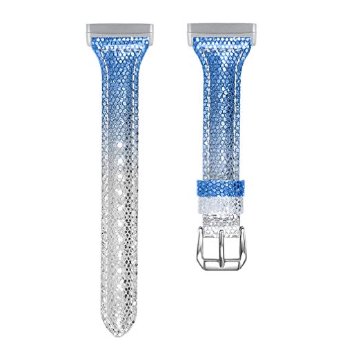 UKCOCO Pulseira de RelÃ³gio de Couro Bling Glitter AjustÃ¡vel SubstituiÃ§Ãµes Pulseira de RelÃ³gio d