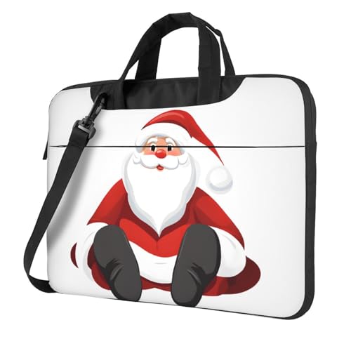 Housse ordinateur portable antichoc mince sac bandoulière Père Noël