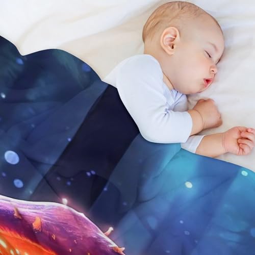 Couverture polaire champignon : le cadeau idéal pour un lit douillet