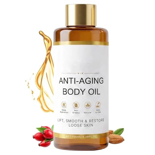 Skincu Anti-Aging Body Oil 2026 Glow Remedy Oil Skin Tightening Collagen Oil for Skin Tightening for Crepey Skin Lightweight and Non Greasy Plant-Based Formula for Women and Men (1Pc)