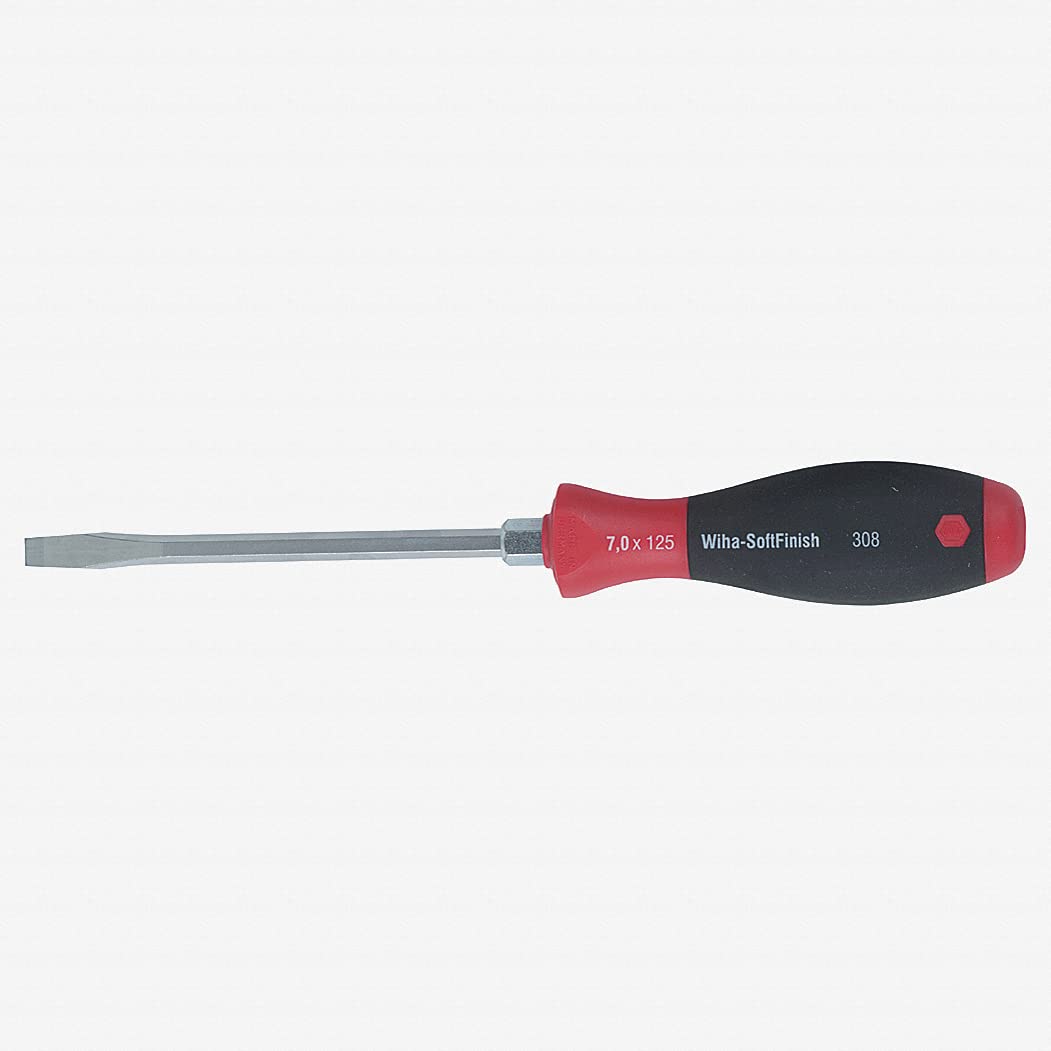 Wiha 30825 Tournevis Fente robuste avec manche capitonné haute transmission 8,0x150