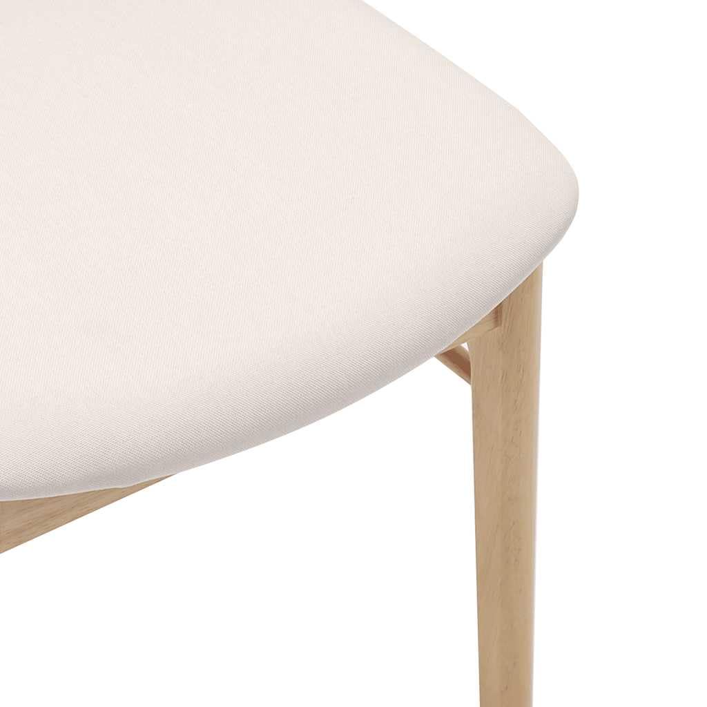 Sillas de Comedor 2 Unidades con Cojines, Madera Maciza de Caucho Natural, Sillas Ergonomicas para Comedor y Sala de Estar, Diseño Atemporal con Soporte Lumbar, Capacidad 110kg