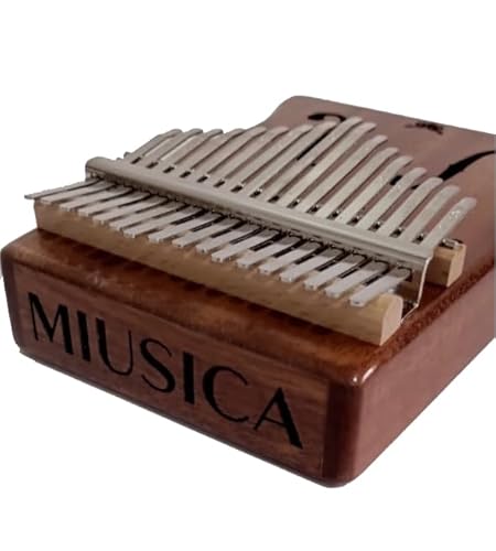 Kalimba 17 Chaves Piano de Mão Madeira Mogno Em C