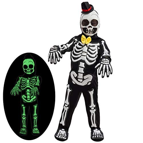 Spooktacular Creations Skelebones Costume (Toddler (3-4yr)) Black