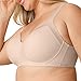 PLAYTEX Women's Wireless Balconette Bra, Plus-Size Bras Available, Full Coverage, Moisture-Wicking, Supportive, 4751 Almond