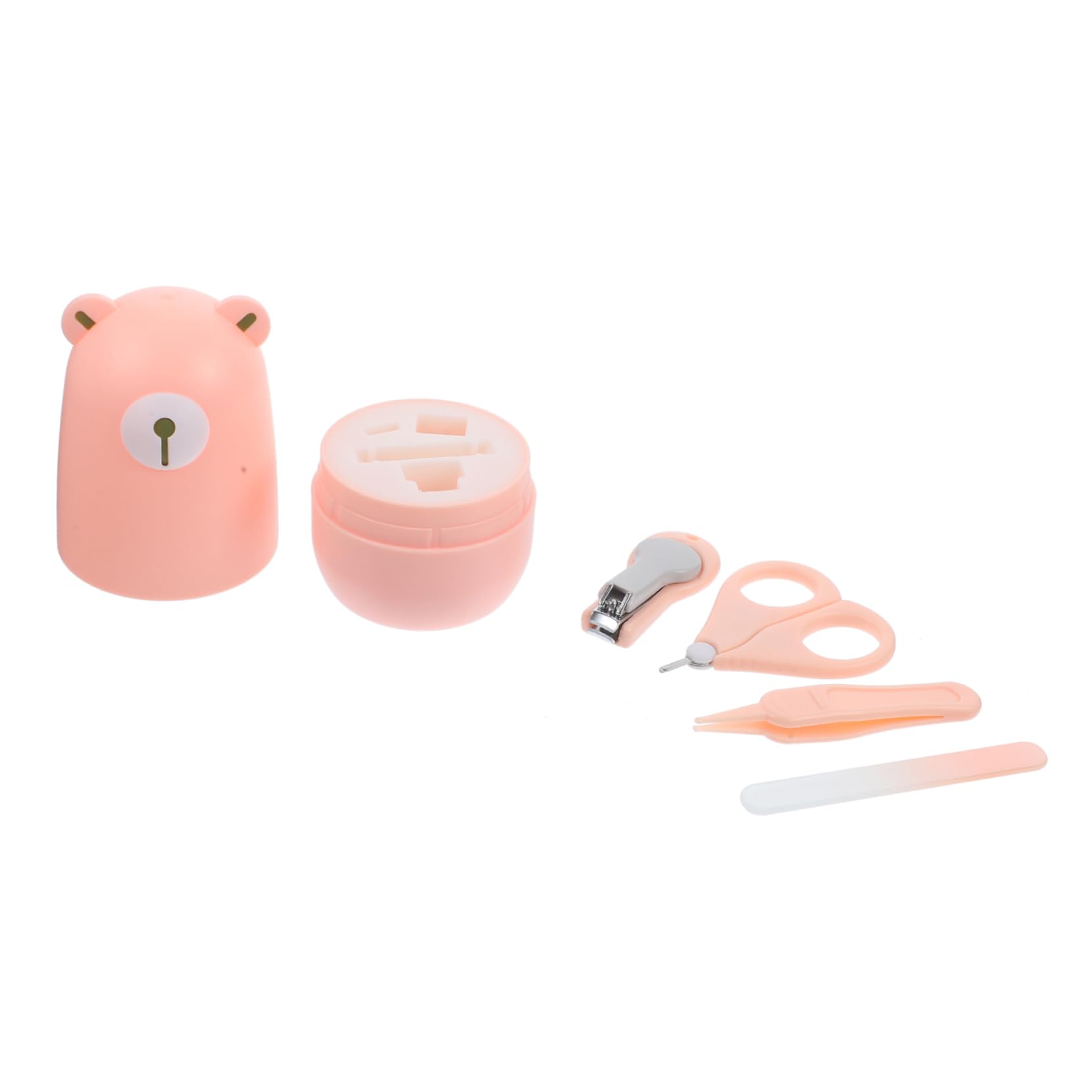 Hohopeti Toddler Nail Clippers Set Baby Fingernail Scissors Infant Grooming Kit Portable Nail Tools