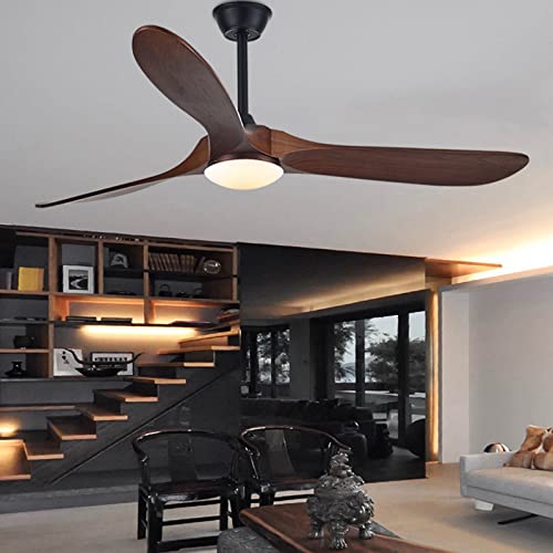 Aunlpb CEILING FAN WITH LIGHT Farmhouse Rustic Ceiling Fans With Lights, 60 Inch Outdoor Ceiling Fan For Patios With Light, 3 Blades Wood Ceiling Fan Damp Rated Large Airflow Commercial Ceiling Fan thumb #7