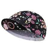 Bikingbros Black Cycling Cap - Polyester Funny Cycling Hat-Under Helmet - Cycling Helmet Liner Breathable&Sweat Uptake