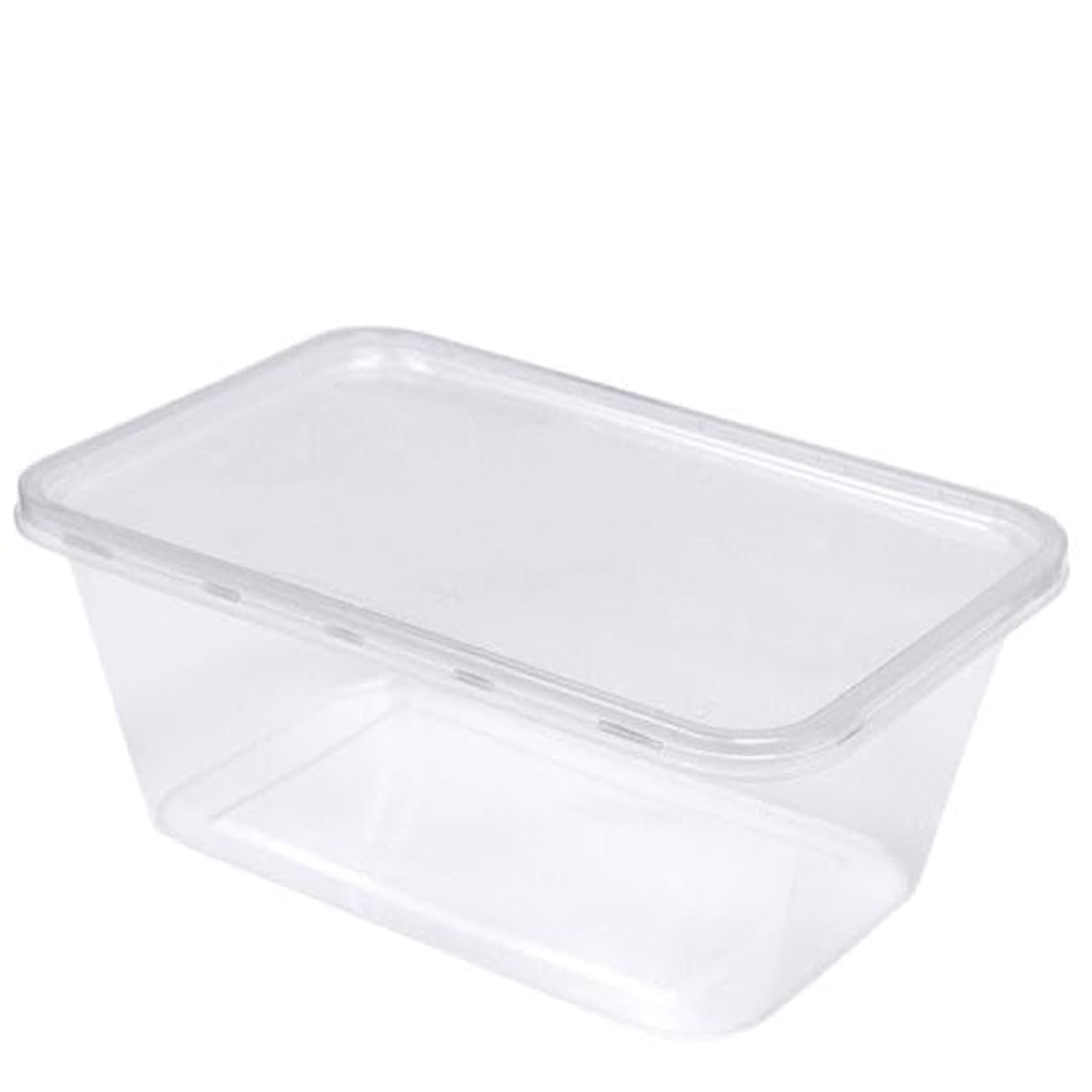 Surelock Transparent 25Pcs 1000Ml Plastic Food Containers + Lids | Bpa Free Food Grade | Safe For Microwave Dishwasher Freezer | Food Storage Meal Prep Lunch Box Kitchen Takeaway