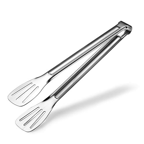 Stainless Steel Food Tongs 9 Inch Hiash Buffet Pliers Kitchen Serving Tongs