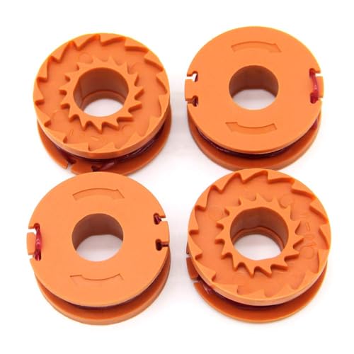 WORX - WORX Lot de 2 Bobines de Fil de de coupe de 3m WA0004.1, diamètre de 1,25 mm, Longue Durée, compatible avec les Débroussailleuses et Coupe-Bordures WORX 20V tous les modèles WG163E et WG157E