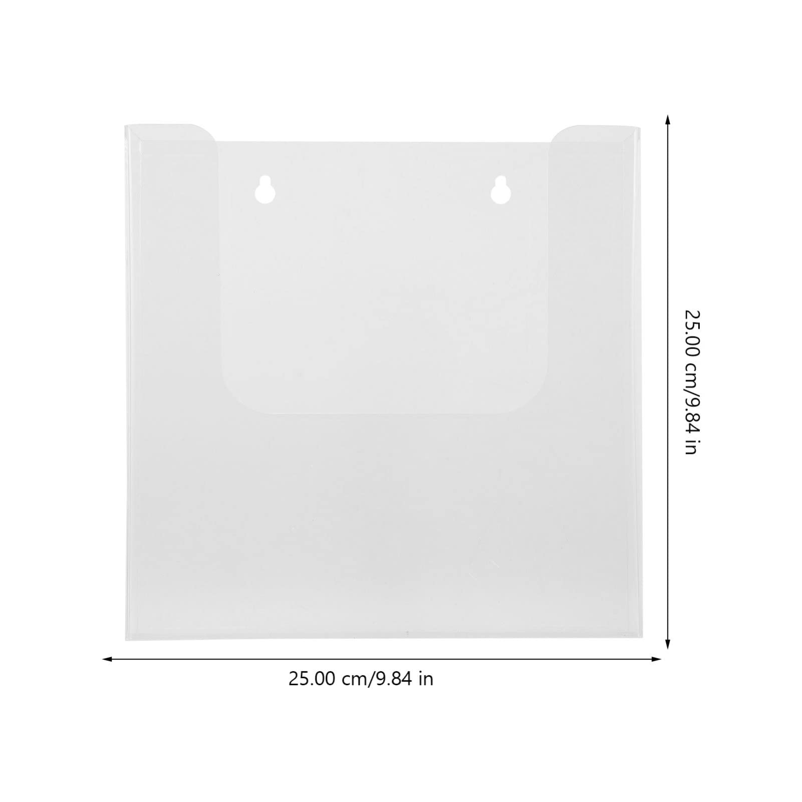 STOBOK Soporte De Folletos Transparente Montaje Pared Para Oficina y Hogar Organizador De Documentos y Revistas Diseño Simple