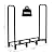 Werph 4FT Firewood Rack Outdoor,Heavy Duty Firewood Storage Rack,Outdoor Firewood Rack with Cover,Wood Rack Log Rack for Outdoor & Indoors, Black