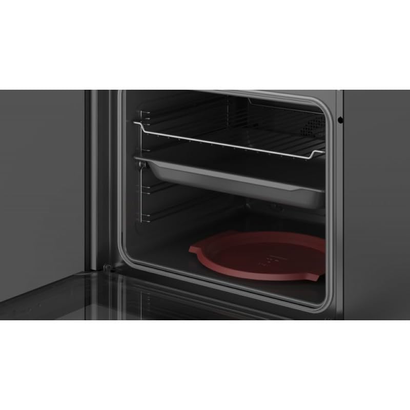 TEKA Horno Multifunción SurroundTemp con Función EasySteam, DualClean, 8 Funciones de Cocinado, Puerta Extraíble, Color Negro, 71 litros, Modelo EasySteam HLB 8418 P BK