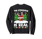 Photo Gallery camicia natalizia the struggle is real felpa Photo Gallery camicia natalizia the struggle is real felpa