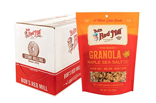 Bob's Red Mill Maple Sea Salt Granola, 11oz (Pack of 6) - Non GMO, Whole Grain, Kosher