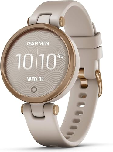Garmin Lily Sport - Smartwatch Piccolo ed Elegante, 34 mm, Monitoraggio 24/7, App Fitness e Sport, Rose Gold & Light Sand