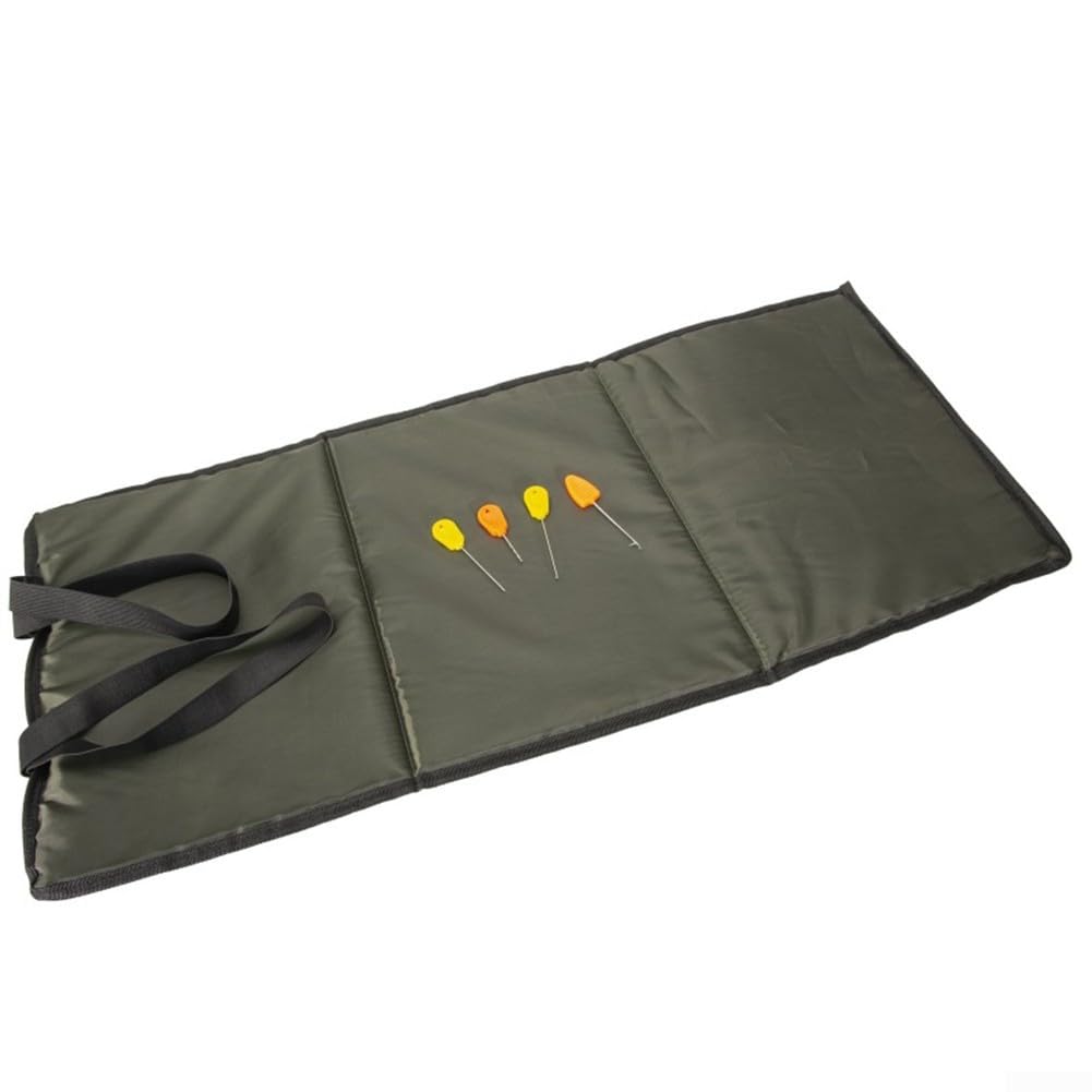 Foldable Unhooking Mat And Essential Bait Needles, With Elastic Transport Belt, Fishing Mat Fish Protection Mat, Portable Baiting Needle Set