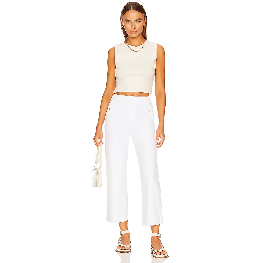 Cropped Twill Pant with Stretch by Spanx