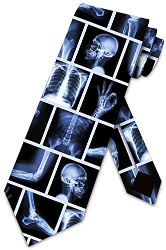 Three Rooker Xray Ties Men's Medical Neckties Doctor Tie