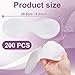 Winsyison 200 Sheets Disposable Eye Pads, Non-Woven Cotton Paper Facial Masks for Skincare & Spa, DIY Clear Moisturizing Eye Care Beauty Sheets