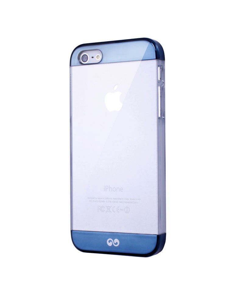iWalkBCT002i5-007A Protective 2 Tone Case for iPhone 5 - Retail Packaging - Dark Blue