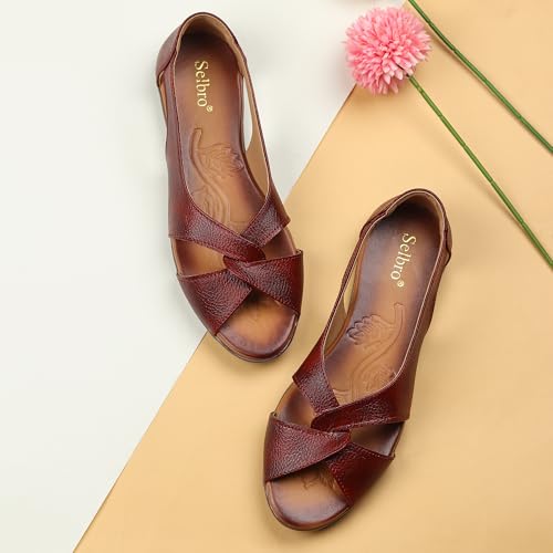 Image of SELBRO peep toe stylish & attractive fashinable Sandals for girls and womens.SND-25