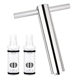 3pcs Faucet Cartridge Replacement Kit with Removal Tool, Cartridge Retainer Removal Tool Compatible with Moen 1224 1224 B for Double Handle Kitchen Tub Shower Bathroom Bathtub Valve Repair Parts