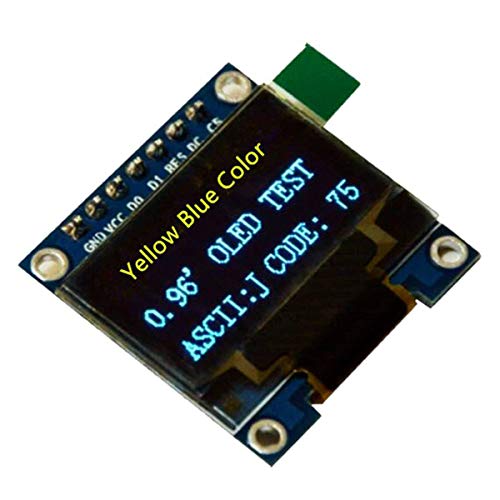 SUBALIGU 0.96inch OLED i2c Display Module IIC Serial LCD Screen 0.96" LED Module Display White 12864 OLED /3.3V-5V 128 X 64 Compatible with Arduino Nano Display Raspberry Pi Msp420 Stim32