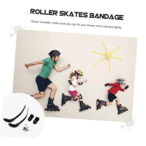 Yardwe 2 Conjuntos cadarços de skate roda de skate acessórios para patins cadarços de sapato botas c