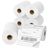 FungLam 6 Rolls 4'x6' Thermal Shipping Labels, 250 Labels/1 Roll, 1' Core, Perforated, Address Mailing Shipping Labels Compatible with JADENS,Rollo, Zebra,iDPRT.