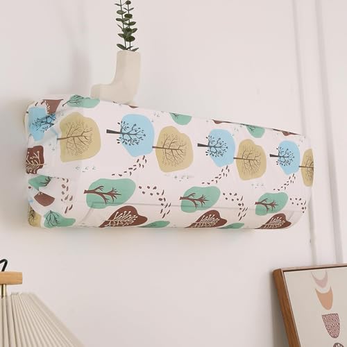 Image of HOKIPO Air Conditioner Cover for 2 Ton Split AC | Fits AC Units upto Size 110x33x31 cm | Dustproof, Waterproof & Washable Indoor Unit Cover | Nature Trees (NEW2-D2-AR5874)